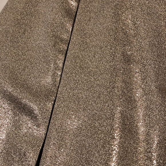 Kate space gold metallic a line skirt - Picture 3 of 4